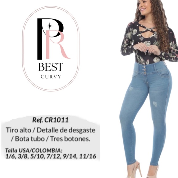 Sculpting Colombian Fit Jean 100% Colombian Spandex Carou Ref. 1011 - Picture 5 of 6